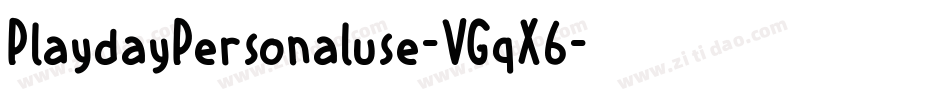 PlaydayPersonaluse-VGqX6字体转换