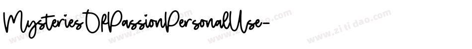 MysteriesOfPassionPersonalUse-YzX5o字体转换