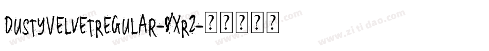 DustyVelvetRegular-8XR2字体转换