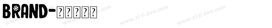 Brand字体转换
