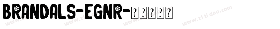 Brandals-Egnr字体转换