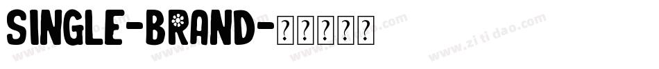 Single-Brand字体转换