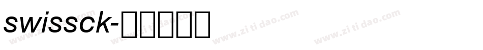 swissck字体转换