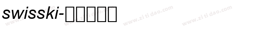swisski字体转换