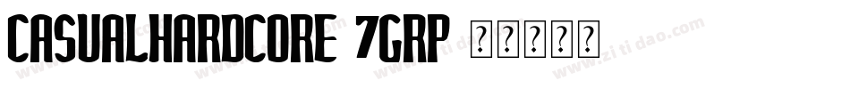 CasualHardcore-7GRP字体转换