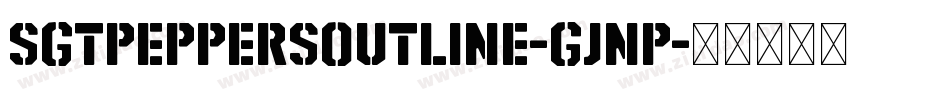 SgtPeppersOutline-gJnp字体转换
