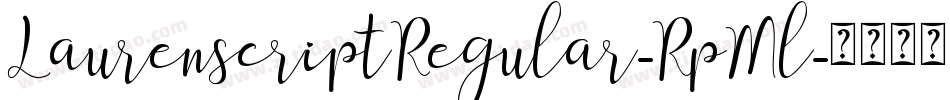 LaurenscriptRegular-RpMl字体转换