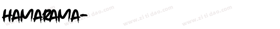 Hamarama字体转换