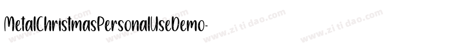 MetalChristmasPersonalUseDemo-4p8x字体转换