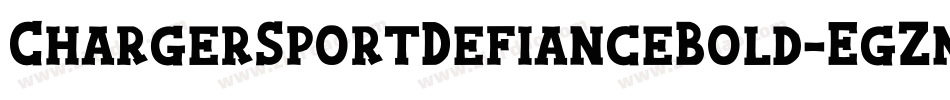 ChargerSportDefianceBold-EgZn字体转换