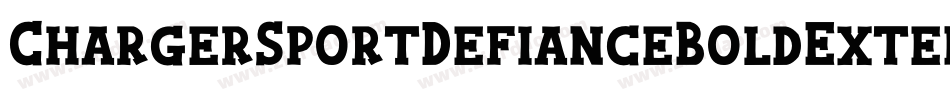 ChargerSportDefianceBoldExtended-OrJ4字体转换