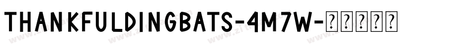 ThankfulDingbats-4m7W字体转换