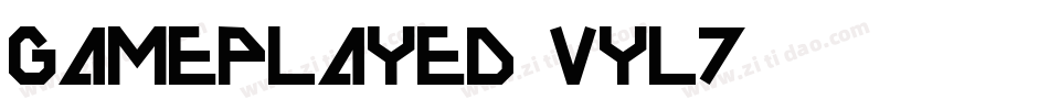 GamePlayed-vYL7字体转换