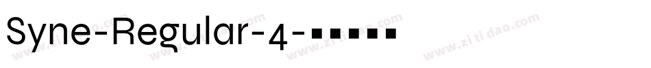 Syne-Regular-4字体转换
