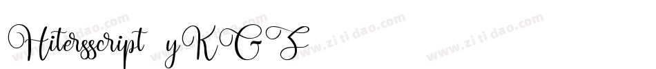 Hitersscript-yKGZ字体转换
