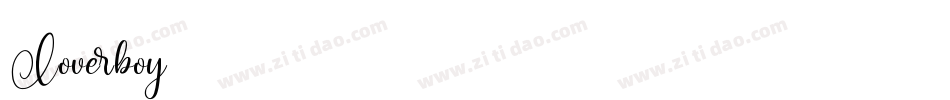 Loverboy字体转换
