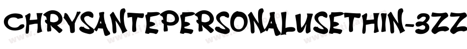 Chrysantepersonalusethin-3zZwz字体转换