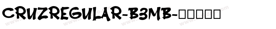 CruzRegular-B3MB字体转换