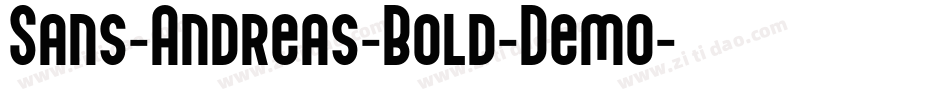 Sans-Andreas-Bold-Demo字体转换