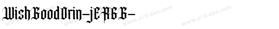 WishGoodOrin-jER6G字体转换