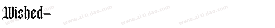 Wished字体转换