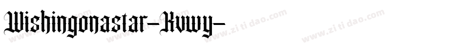Wishingonastar-Kvwy字体转换