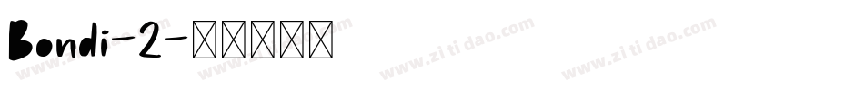 Bondi-2字体转换