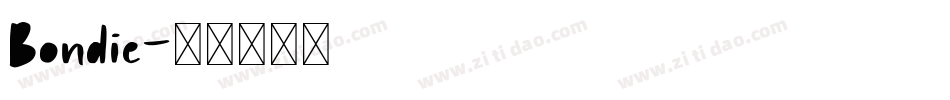 Bondie字体转换