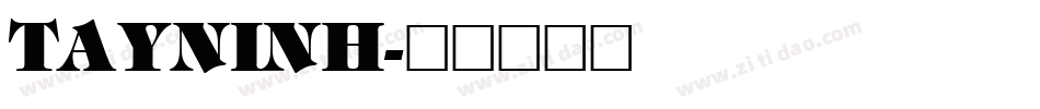 TAYNINH字体转换