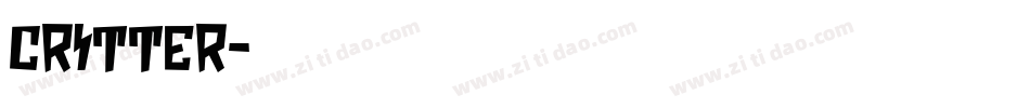 Critter字体转换