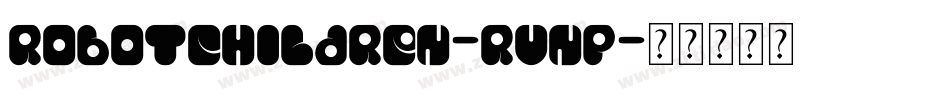 RobotChildren-rVnp字体转换