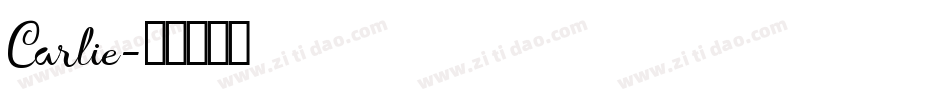 Carlie字体转换