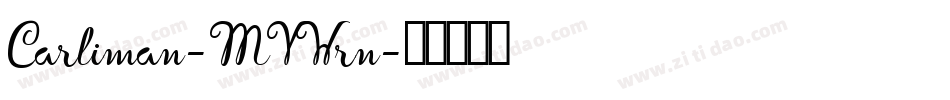 Carliman-MVWrn字体转换