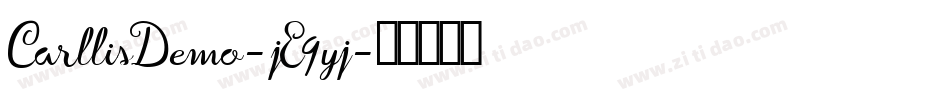 CarllisDemo-jE9yj字体转换