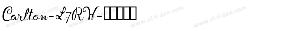 Carlton-L7RW字体转换