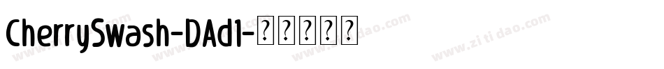 CherrySwash-DAd1字体转换