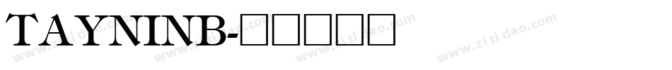 TAYNINB字体转换