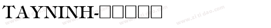 TAYNINH字体转换