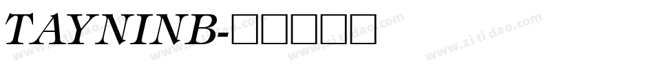 TAYNINB字体转换