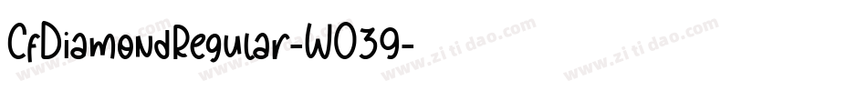 CfDiamondRegular-WO39字体转换