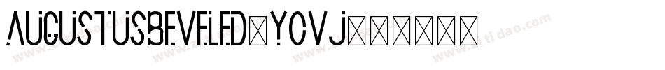 Augustusbeveled-YOvj字体转换