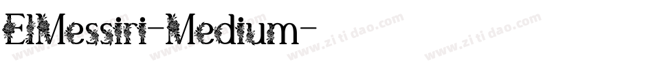 ElMessiri-Medium字体转换