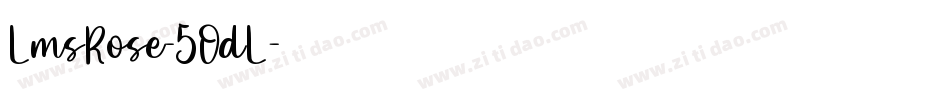 LmsRose-5OdL字体转换