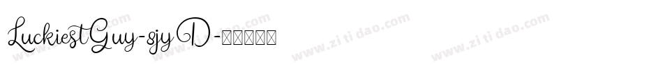 LuckiestGuy-8jyD字体转换