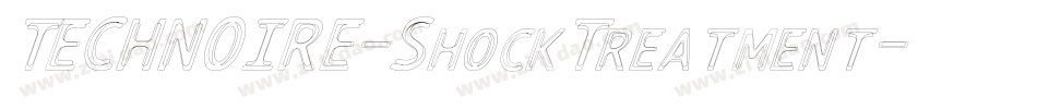 TECHNOIRE-ShockTreatment字体转换