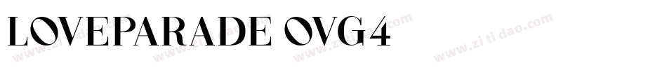 LoveParade-ovG4字体转换