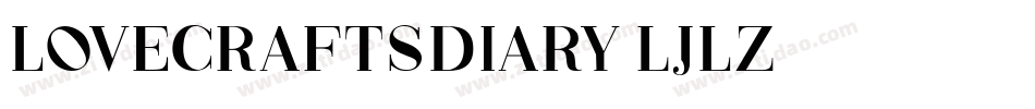 LovecraftsDiary-ljLZ字体转换