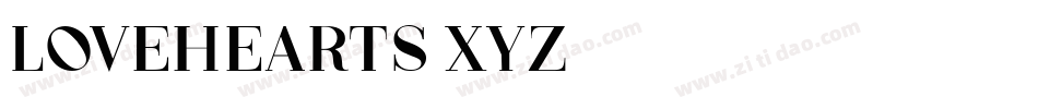 Lovehearts-XYZ字体转换