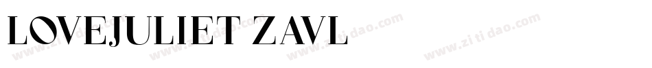 Lovejuliet-zAvL字体转换