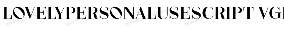 LovelypersonaluseScript-VGEn6字体转换
